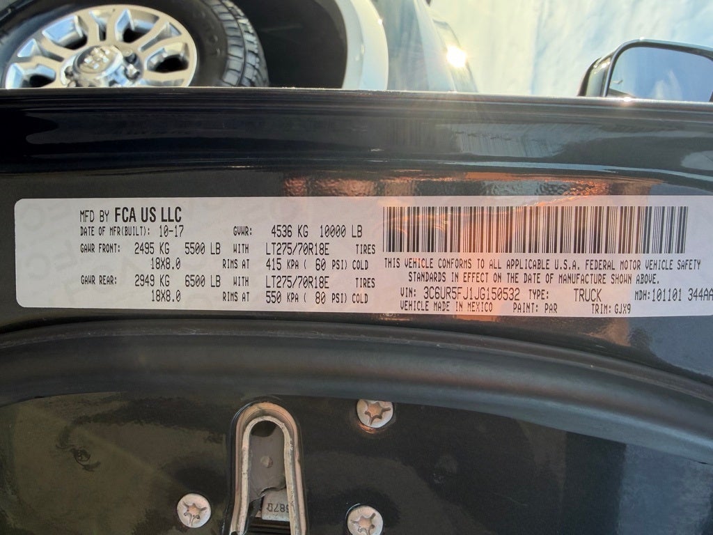 2018 RAM 2500 Laramie