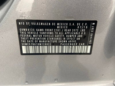 2019 Volkswagen Jetta 1.4T S