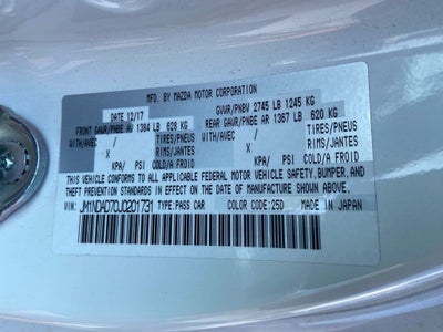 2018 Mazda Mazda Miata Grand Touring