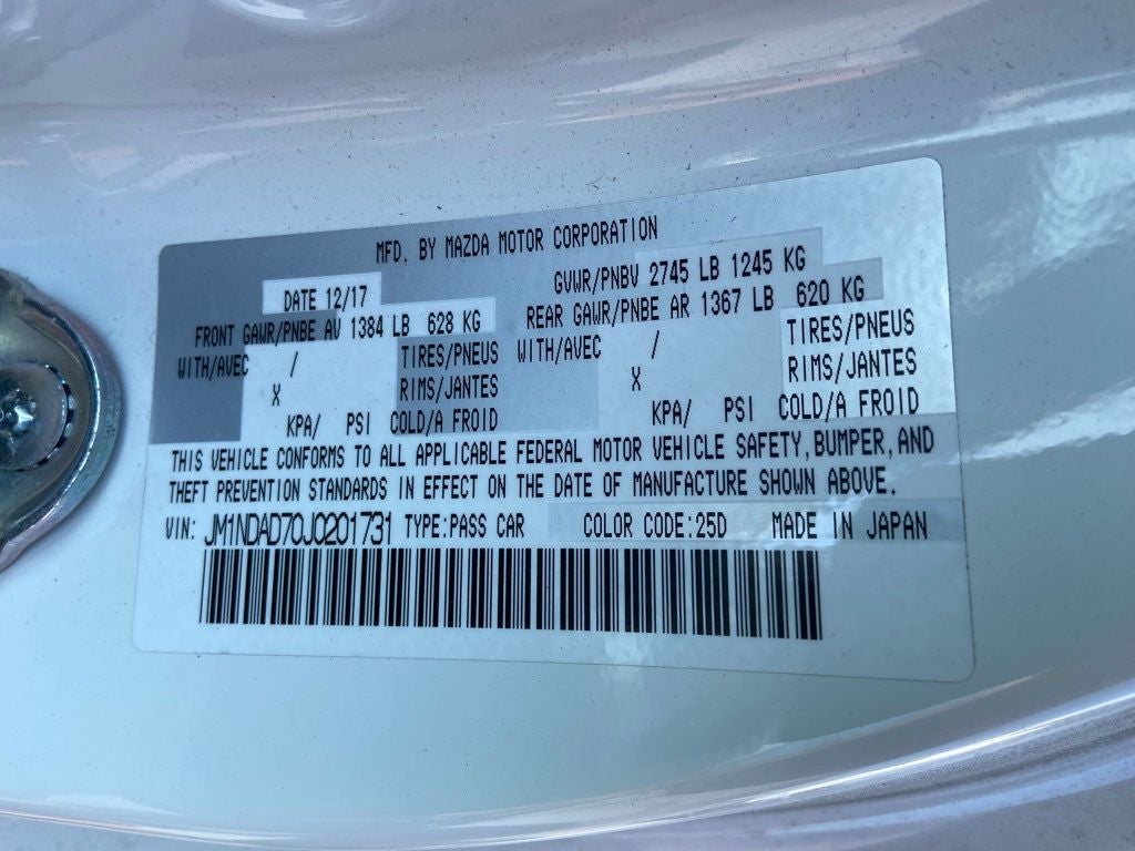 2018 Mazda Mazda Miata Grand Touring