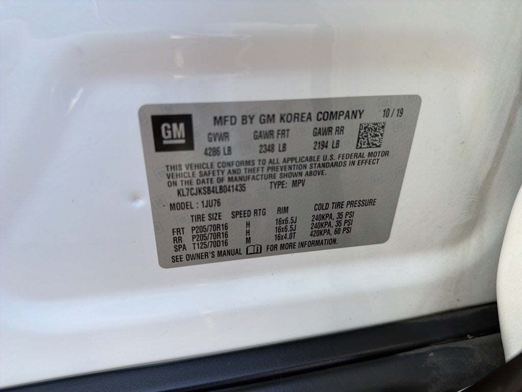 2020 Chevrolet Trax LS CARBRAVO!