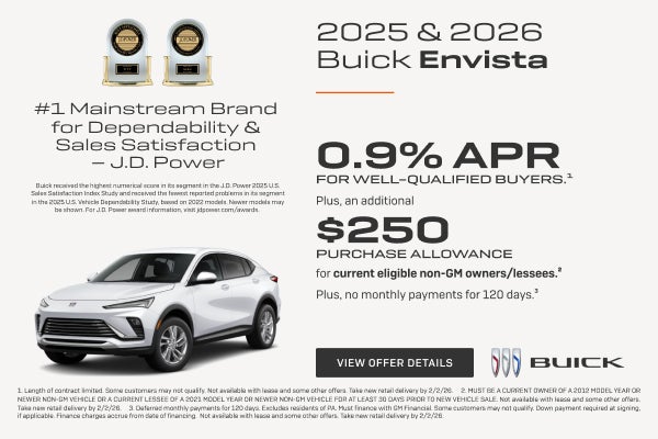 0.9% APR
FOR WELL-QUALIFIED BUYERS.1

Plus, an additional $250 PURCHASE ALLOWANCE for current eli...